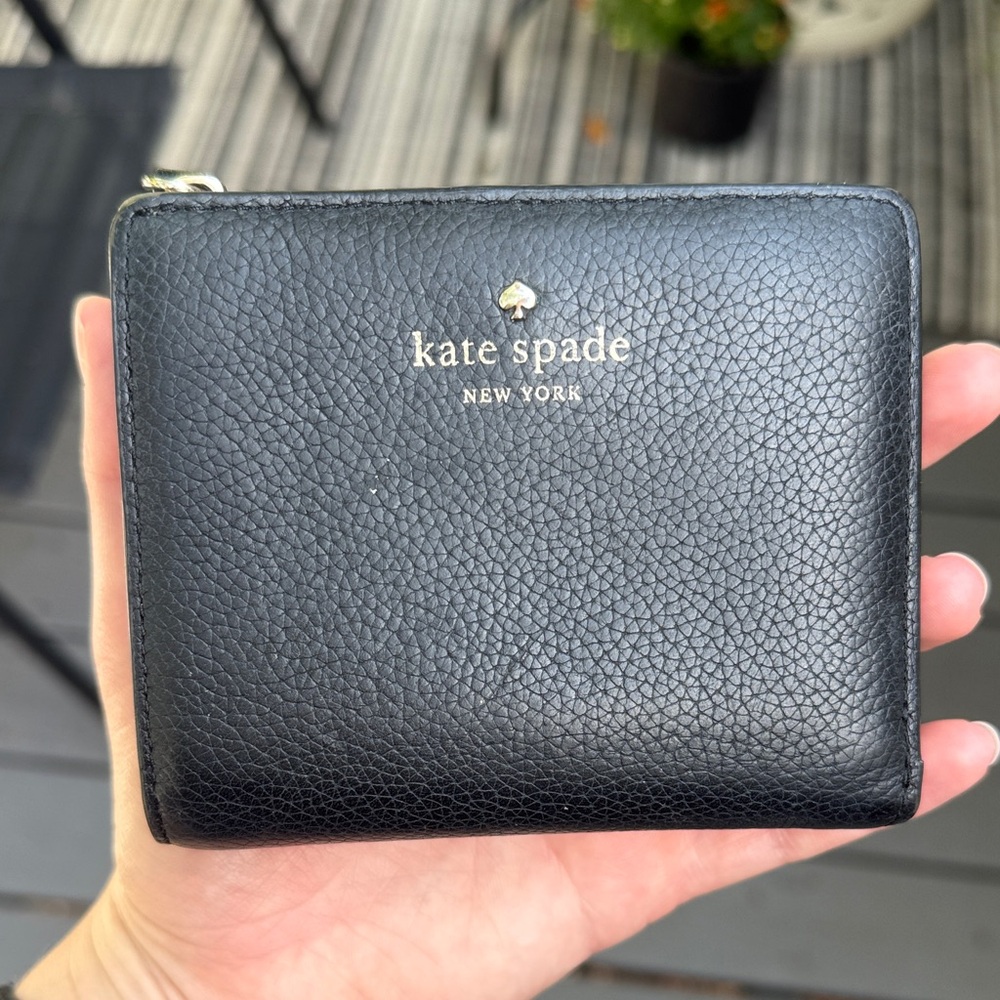 Kate Spade Black Textured Wallet
